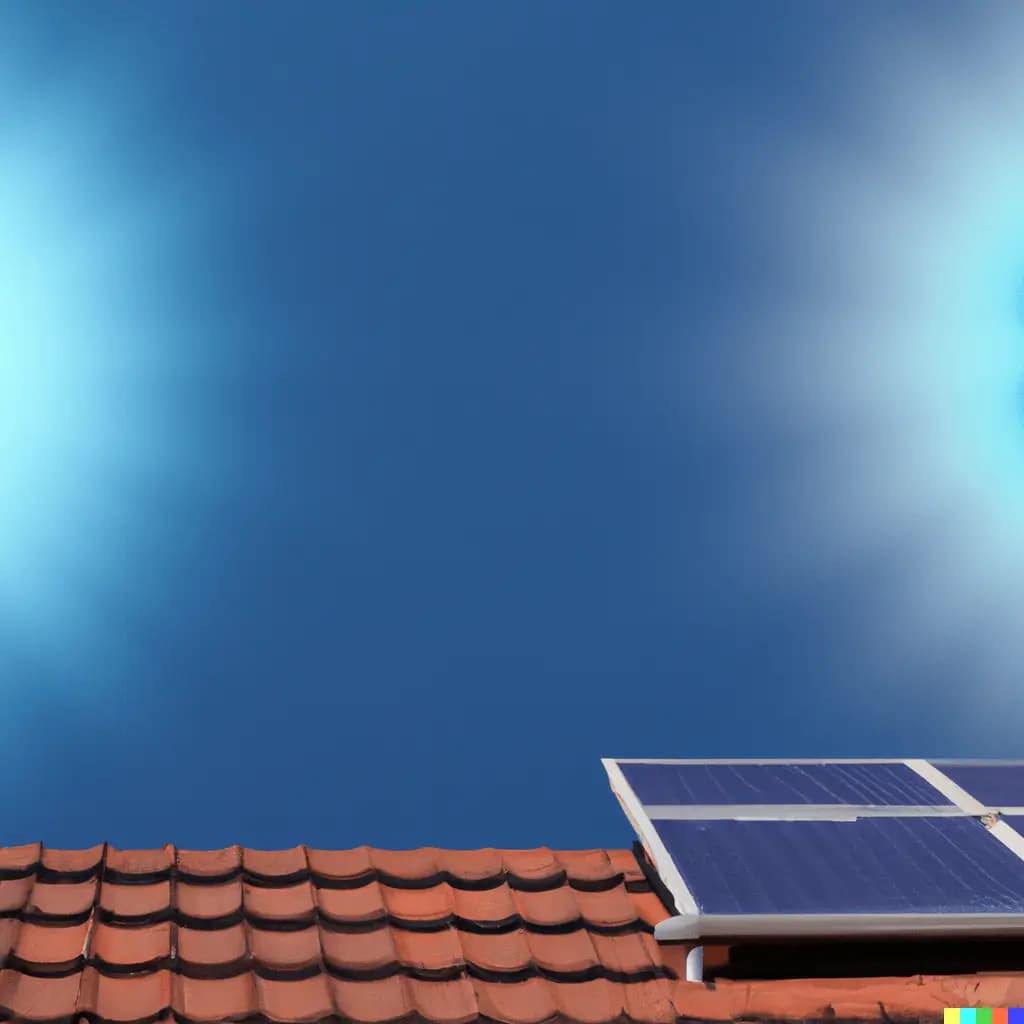 A set of solar panels under a bright sun, symbolizing the topic of discussion - the pros and cons of solar installations.